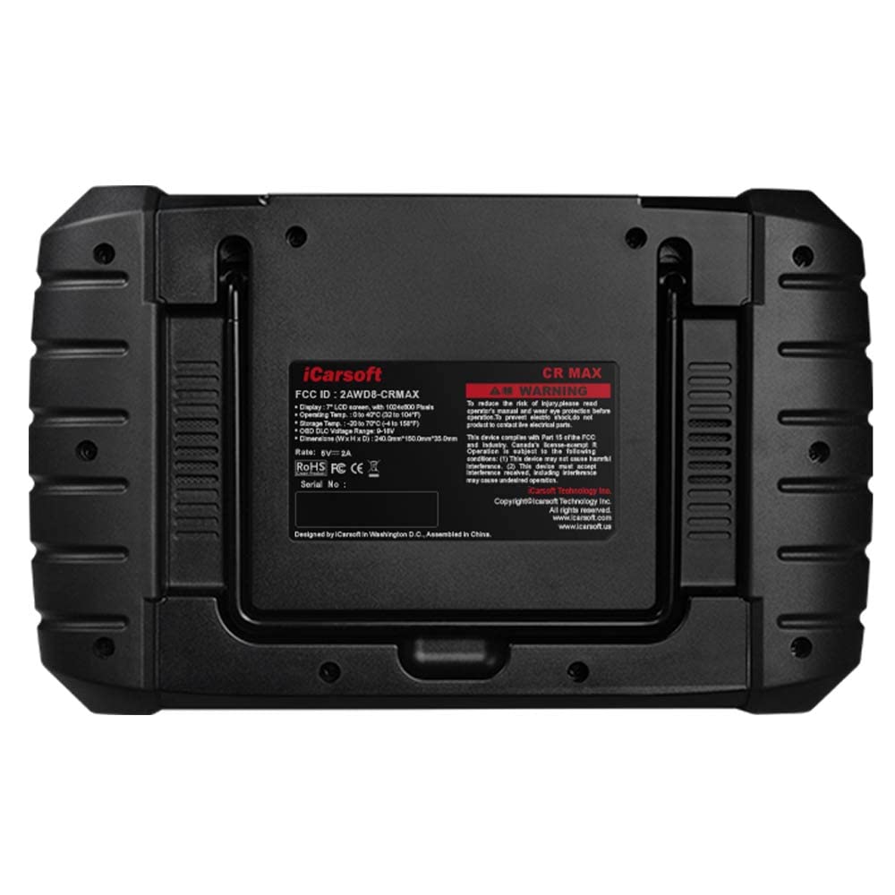 iCarsoft CR MAX Professional multi-brand vehicle diagnostic tool for fault analysis, Universal diagnostic tool, Read/Clear faults - Reset injectors - FAP regeneration.