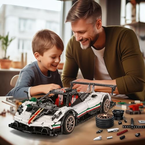 Mold King 13060 Technic Sports Car Building Blocks, 2299 pieces Static Version DIY Car Building Kit, Sports Racing Car Model as Toys/Collectibles/Display Items.