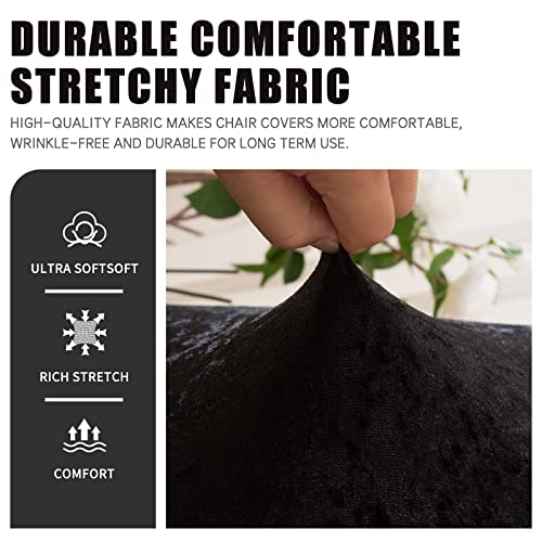 Chair Covers 4 Pack Chair Cover Elasticity Spandex Universal Covers for Chairs Modern and Elegant Look Chair Protection Covers With Elastic Band for Dining Room, Banquets, Parties, and Decoration