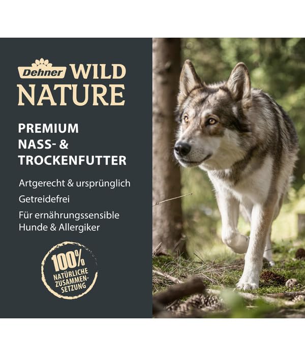 Dehner Wild Nature Senior Mountain Meadow Dog Dry Food | grain-free | natural dog food with duck | premium dry food | for sensitive, older dogs | high meat content | sensitive | 12 kg