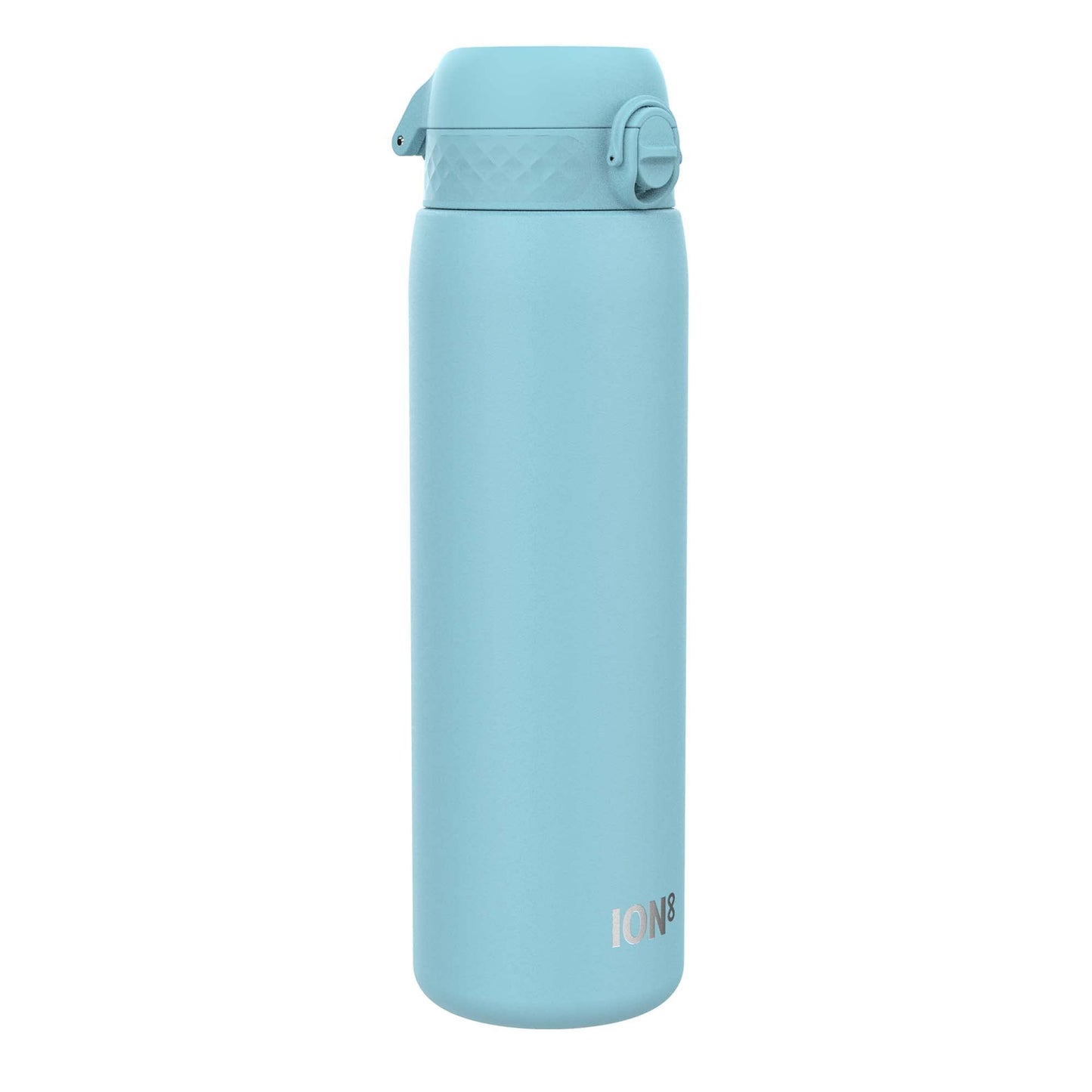 ION8 1 Liter Lightweight Stainless Steel Water Bottle, Non-Insulated, Leak-proof, One-handed opening, Secure locking, Dishwasher safe, Flip lid, Carry handle, Easy to clean, Alaskan Blue