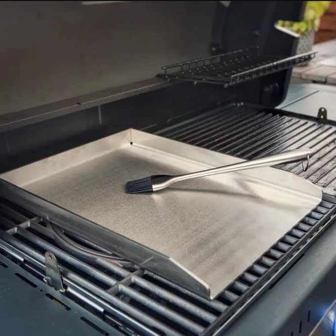 Stainless steel grill plate | Plancha 40x30cm - Universal size | 4mm solid - Made in Germany
