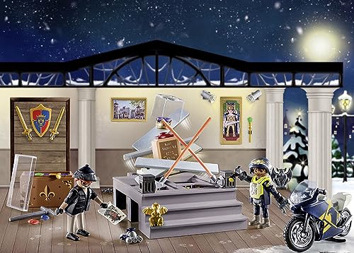 PLAYMOBIL | Police Advent Calendar for Kids | Museum Theft | Advent Calendar for Police fans | Advent season full of surprises | 71347