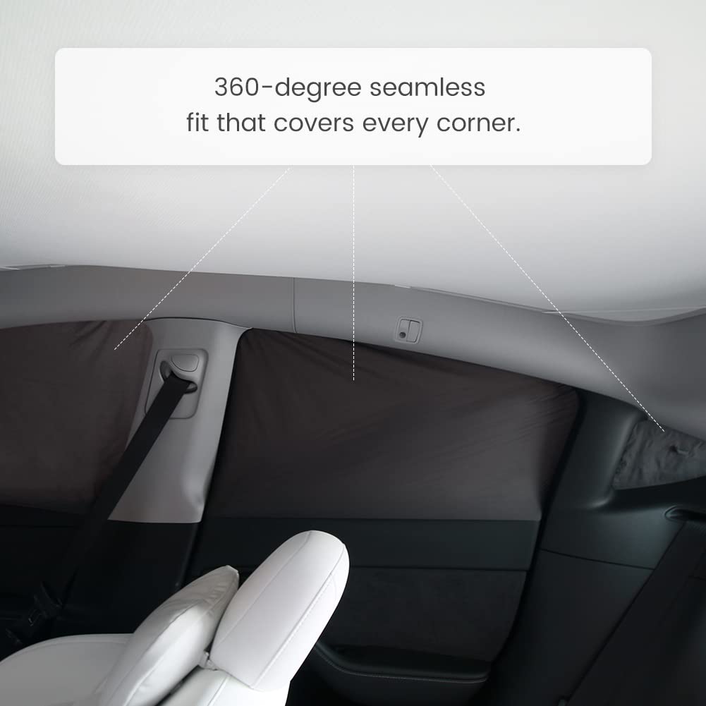 Havnby 2020-2024 Tesla Model Y Curtains Car Privacy Sunshade Windshield Sunshade for Camping Foldable Car Accessories UV and Sun Protection 8 Pieces