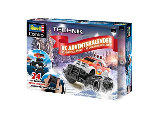 Revell Advent Calendar RC Truck I RC Advent Calendar I Remote-controlled truck to assemble in 24 days I Advent calendar for boys, girls & adults aged 10+ I Christmas gift