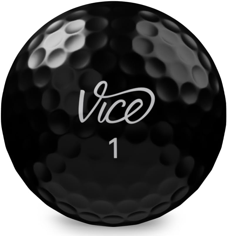 Vice Golf Pro Plus Golf Balls, Limited Edition, Black