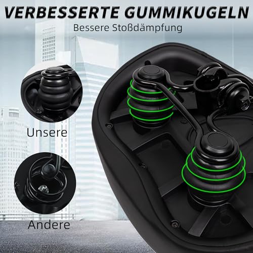 Oversized bike saddle for men & women - Comfortable, soft, extra wide, ergonomic, padded bike seat - Universal replacement bicycle saddle, suitable for mountain bike, city bike, e-bike, exercise bike.