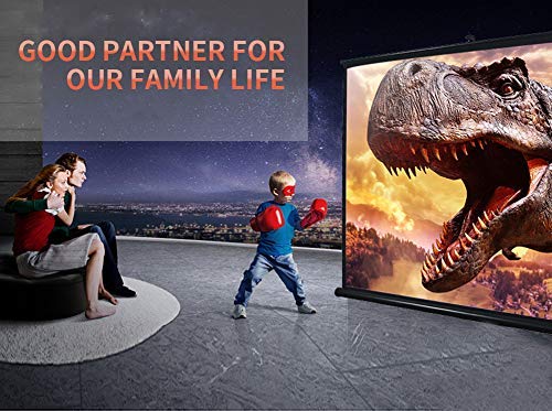 Portable projector screen 40-inch 4:3, self-standing high-resolution small projector screen. Floor-standing projection screen for home theater school.
