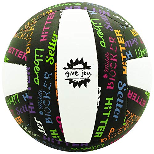 Molten Volleyball Positions Recreational Volleyball, Black/Neon colors, official product, MS500-VBP