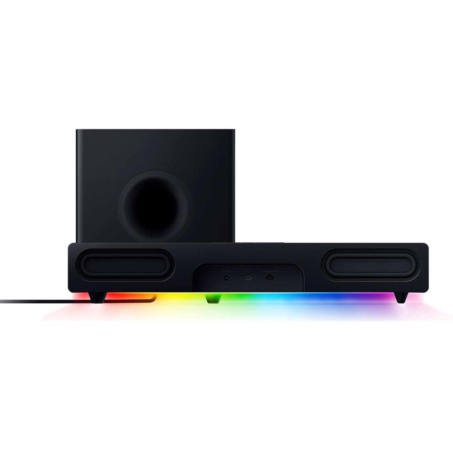 Razer Leviathan V2 - PC gaming soundbar with Dolby 5.1 Surround Sound, powerful subwoofer for deep bass, great for gaming, movies, and music. Black.