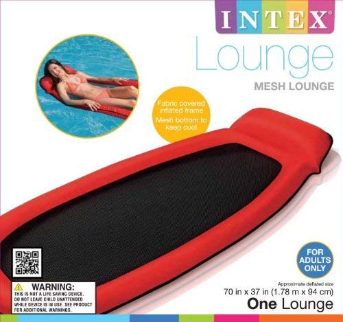 Intex 58836EU Mesh Mat - Inflatable water hammock - 178 x 94 cm - Assorted colors.