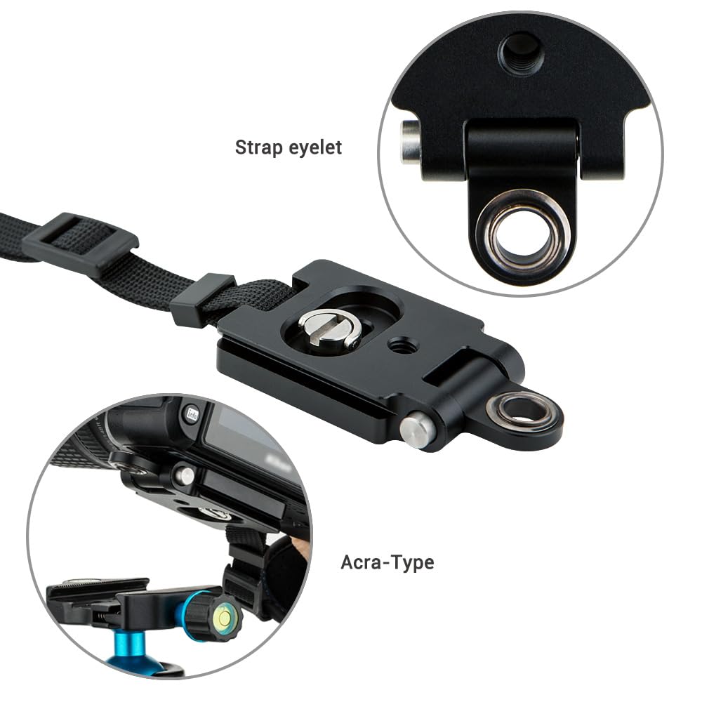 JJC wrist strap for DSLR camera Canon Nikon Olympus Sony Panasonic Pentax (with Arca Swiss Type Plate)