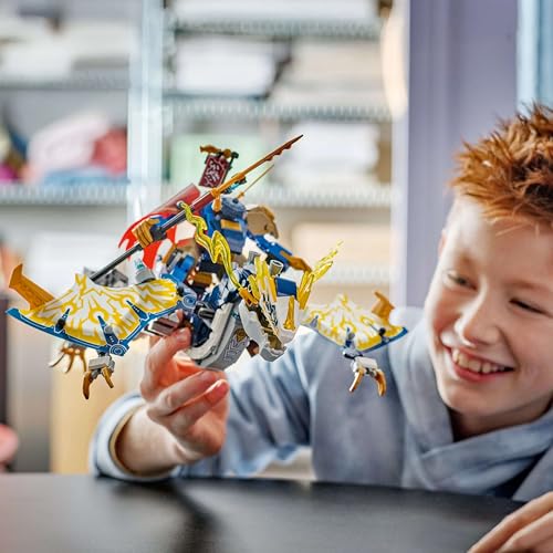LEGO NINJAGO Rogues Mech Dragon Rider - Ninja toy with dragon, 4 minifigures, and equipment - Gift idea for boys and fans of Dragon's Rise aged 8+ - 71843