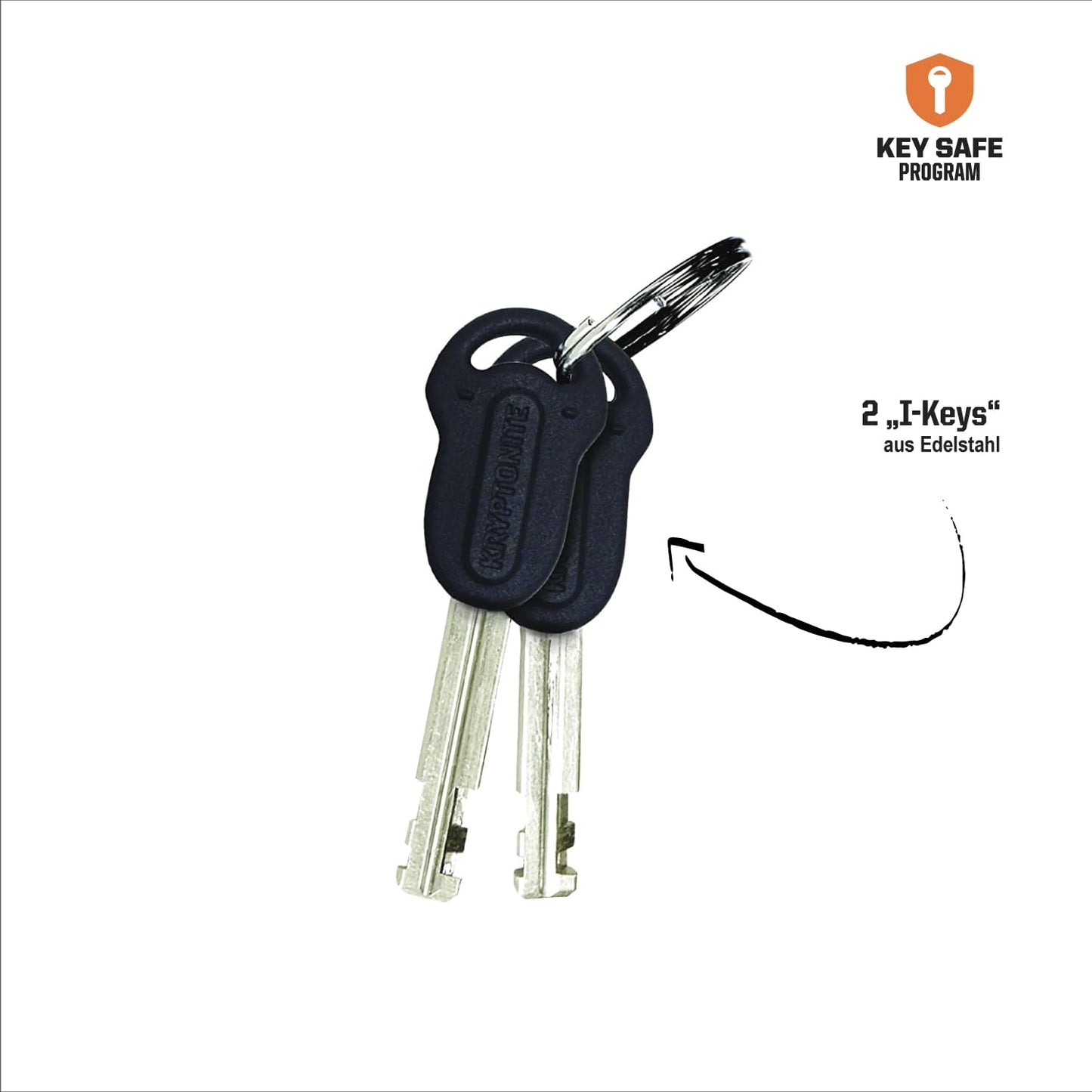 Kryptonite Keeper 785 Integrated Chain Lock - 85 cm, security level 5/10, anti-theft bike lock, with 7 mm steel chain and 2 keys - Black