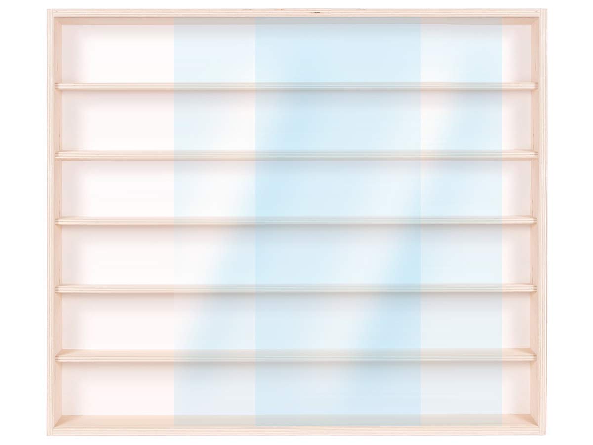 Alsino collector's cabinet hanging cabinet V-12a display case H0 scale display shelf 90 cm H0