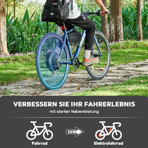 Viribus 28 inch rear wheel ebike conversion kit with PAS rear wheel conversion kit, LCD electric bike conversion kit, electric bicycle conversion kit, pedelec conversion kit.