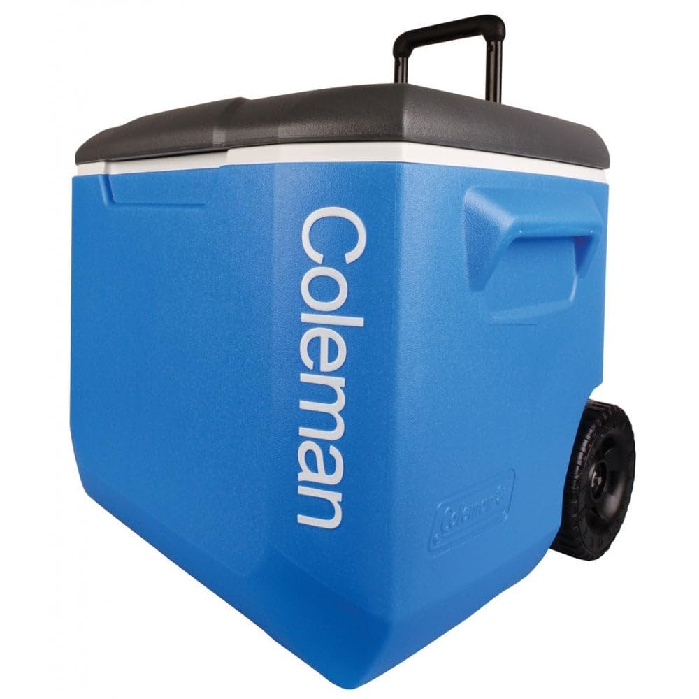Coleman Blue 60QT Tricolour Wheeled Camping Cooler