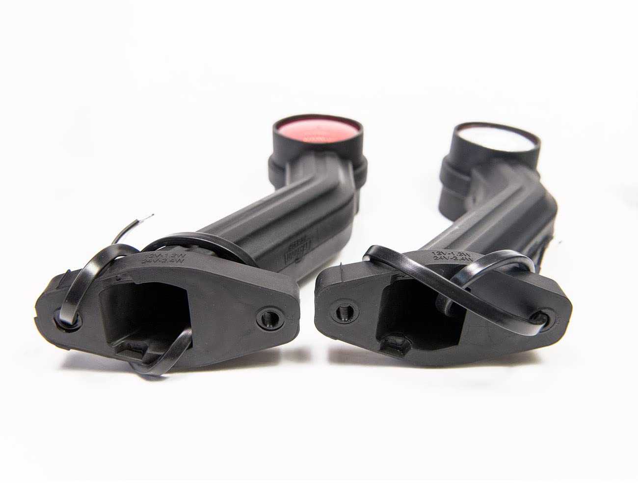 2 x LED rubber side marker light 12V 24V with E-mark position light car truck car trailer lamp light white red orange