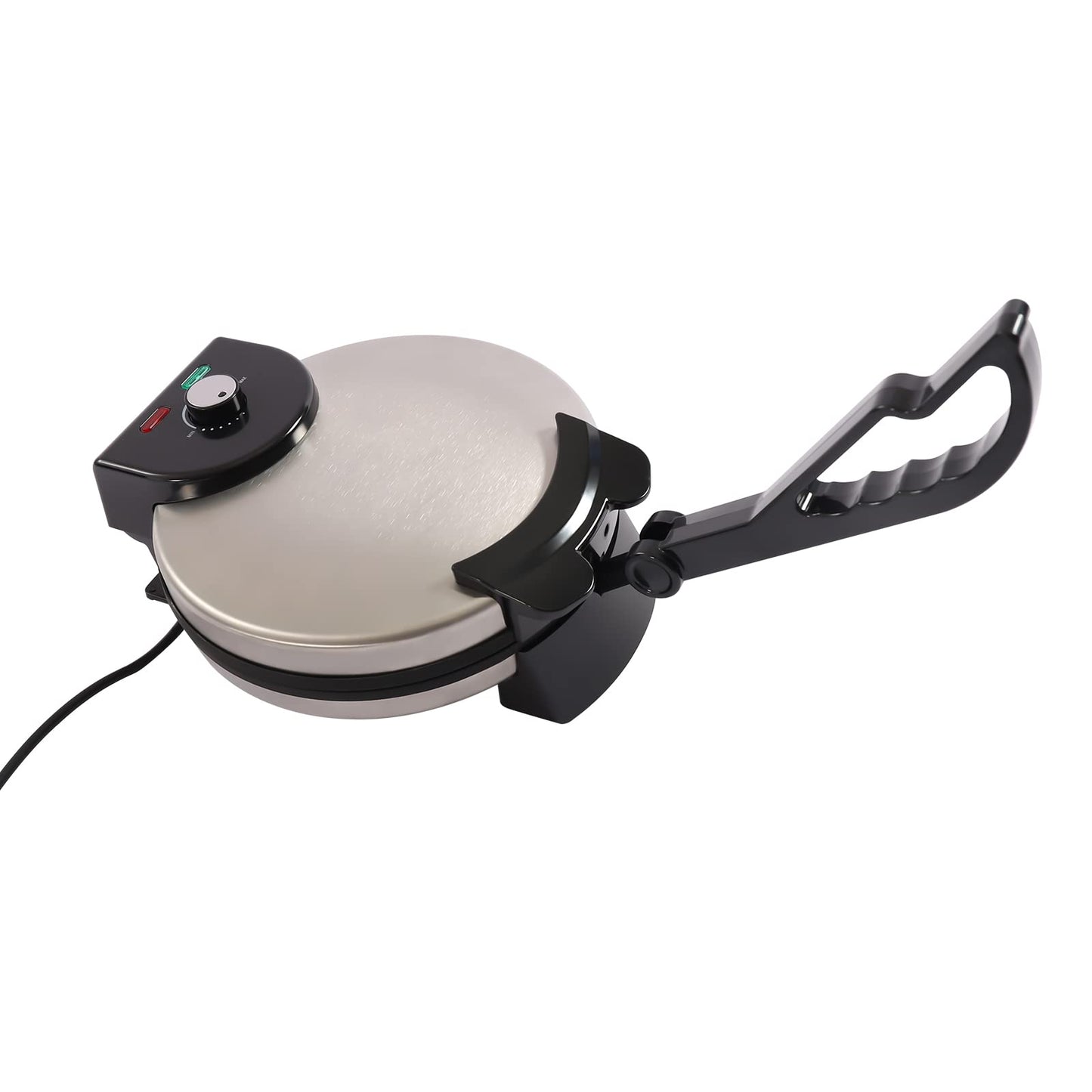 Electric chapati roti maker, electric chapati baker flatbread, temperature adjustable, up to 200°C flatbread tortilla press for pancakes, omelets, and crepes.