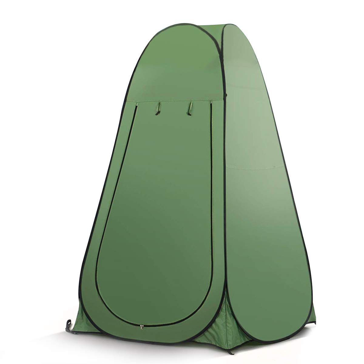 Pop-up throw tent for camping outdoors. Ultralight, portable, and private shelter tent.