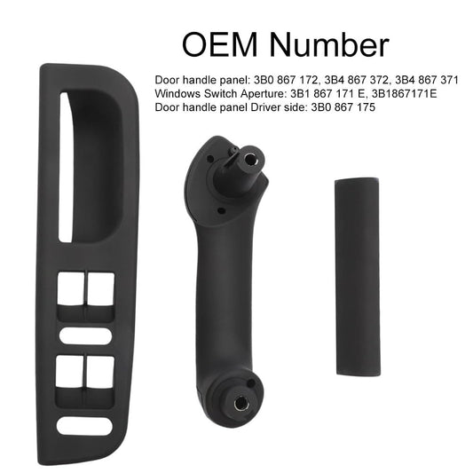 ZAYMDO Window Glass Plate Button Panel Door Handle Cover Replacement for VW Golf 4 Jetta MK4 Bora 1998-2004, Interior Door Handles Decoration