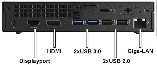 Optiplex 7050 Silent Mini-PC Business Office Multimedia Computer with 3 years warranty! Intel Core i7 6700T, 8 threads, 3.6 GHz - 16GB DDR4-512GB SSD - USB3 - WLAN - Windows 11 Pro 64-bit - 7909