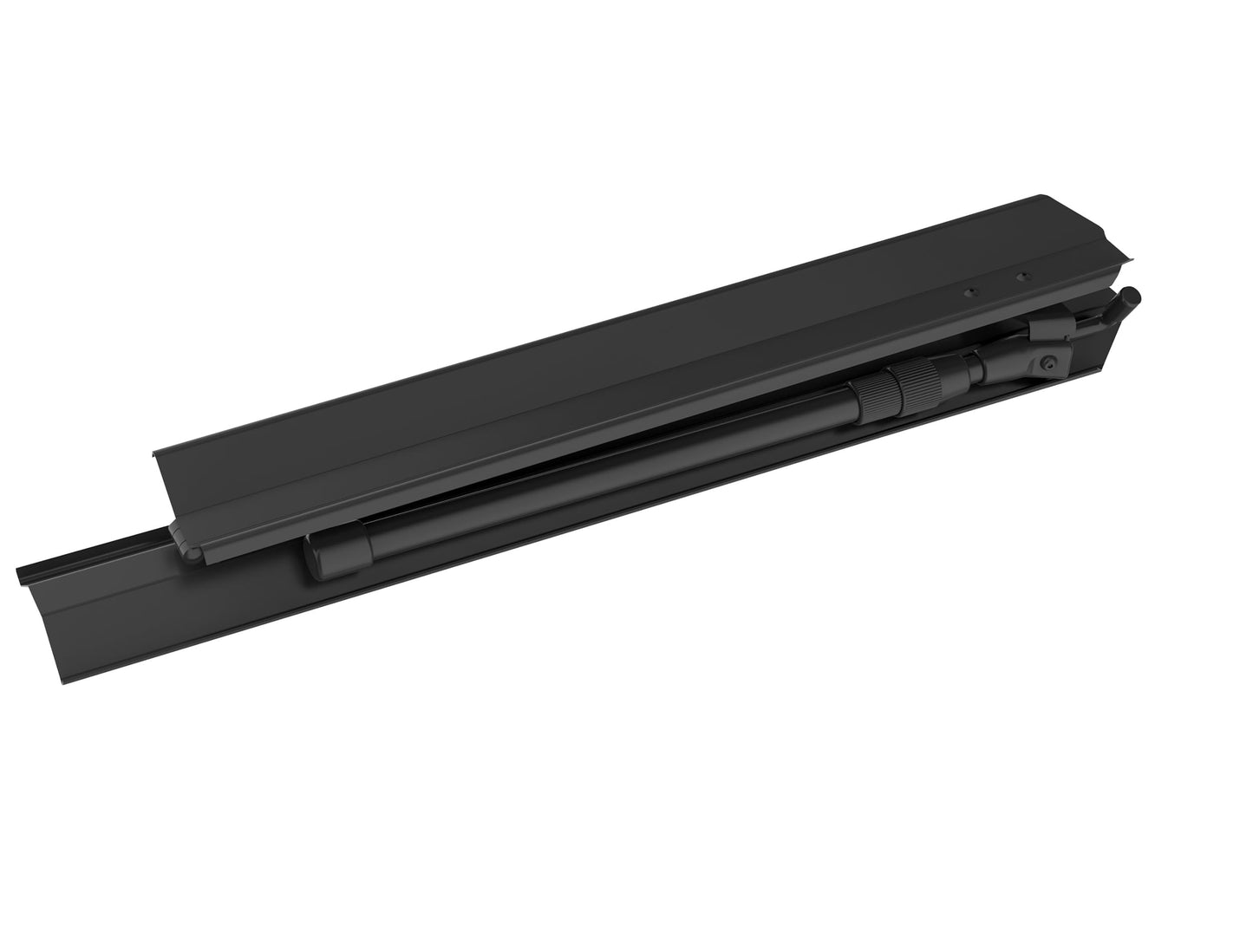 EUFAB 11640 Universal loading ramp for bike carrier, approx. 115 cm, height adjustable from 40-60 cm, load capacity 30 kg, for tire width of 8-10 cm, foldable, black