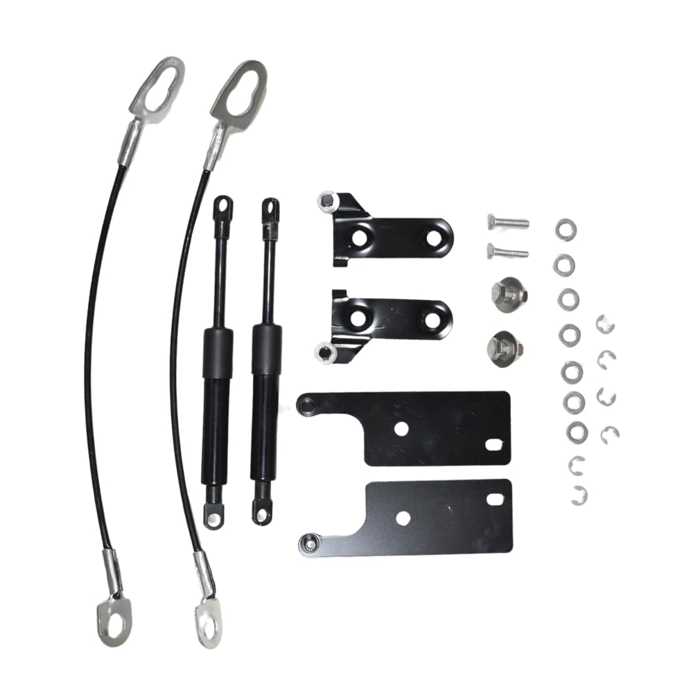JINGLINGKJ Trunk Struts for Hilux GUN125 GUN126 Revo Pickup 2015-2021 Tailgate, Gas Spring, supports two years warranty (regular black)