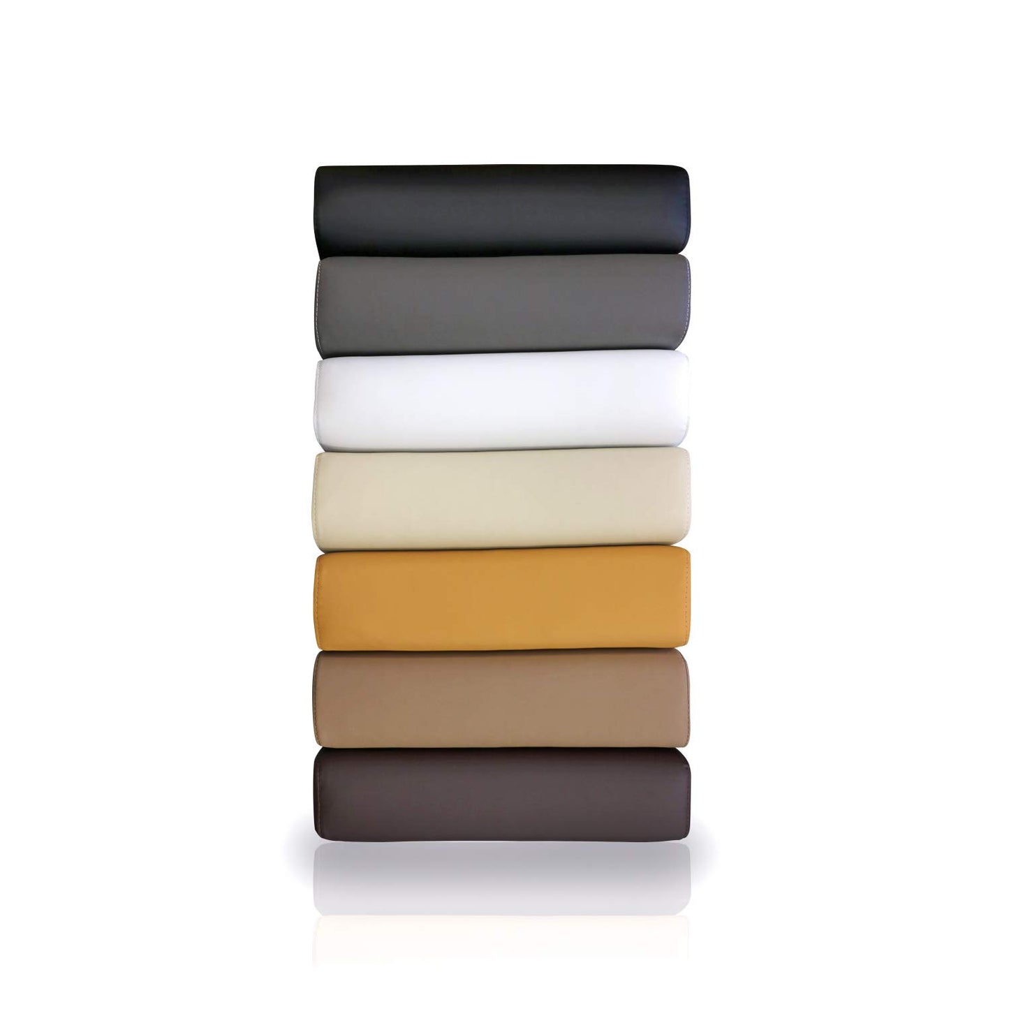 Bubema cushioned headboard pillows, set of 2, suitable for many common beds, color: black