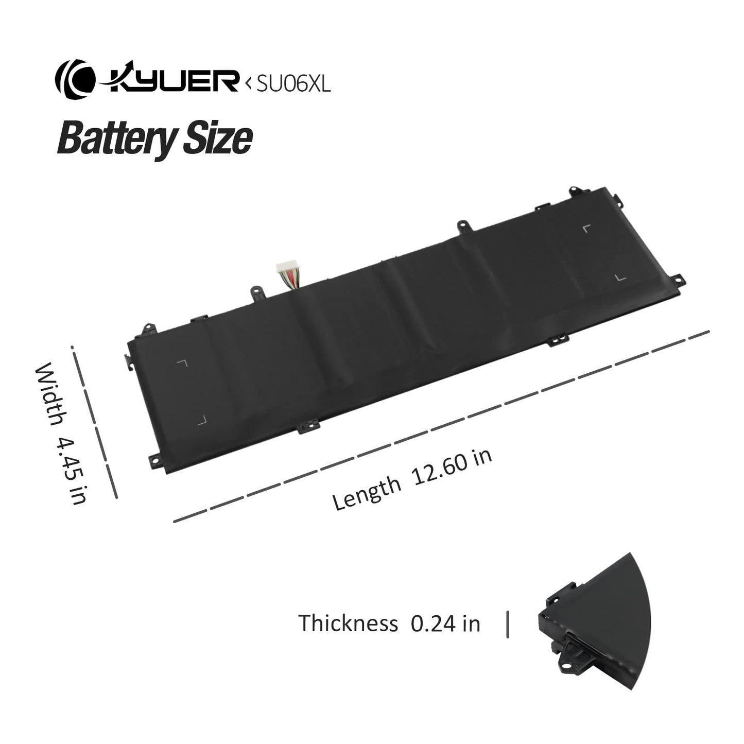 K KYUER SU06XL SU06084XL Laptop Battery for HP Spectre X360 15 Late 2019 15-5ZV31AV 15-DF0104NG 15-DF0106NG 15-DF0126NG 15-DF0322NG 15-DF0002NF 15-DF0005NF 15-DF0010NF 15-DF0002NA TPN-Q213 HSTNN-DB8W