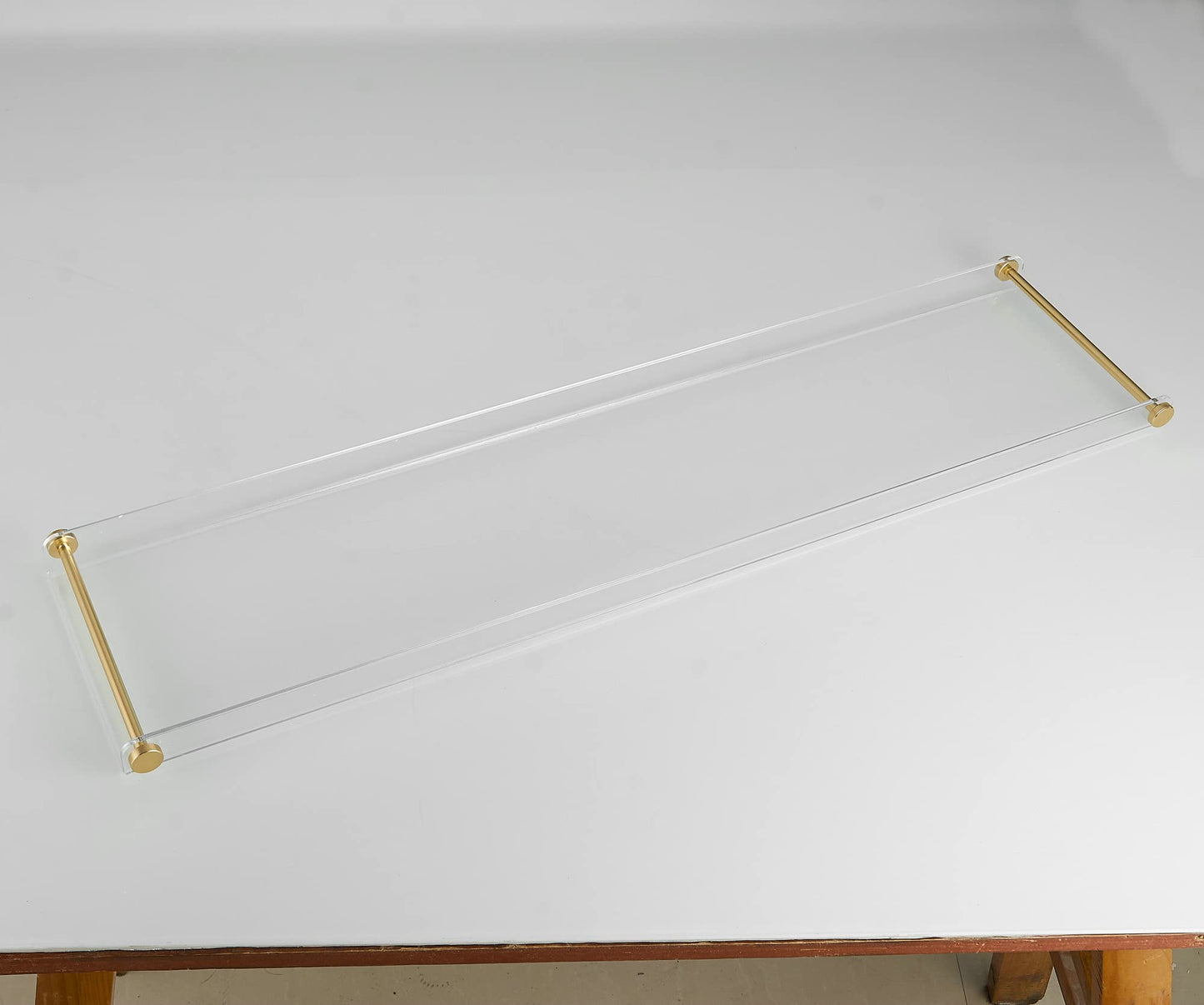 Bath tray 80cm acrylic bathtub caddy tub shelf tub bridge bathtub tray with gold handles - bathtub accessory