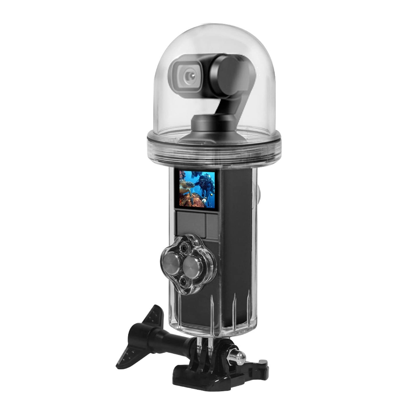 Goshyda Waterproof Case for Osmo Pocket, 60 M/196.8 Ft Protective Underwater Diving Housing, Action Camera Accessory for Surfing, Diving, Swimming