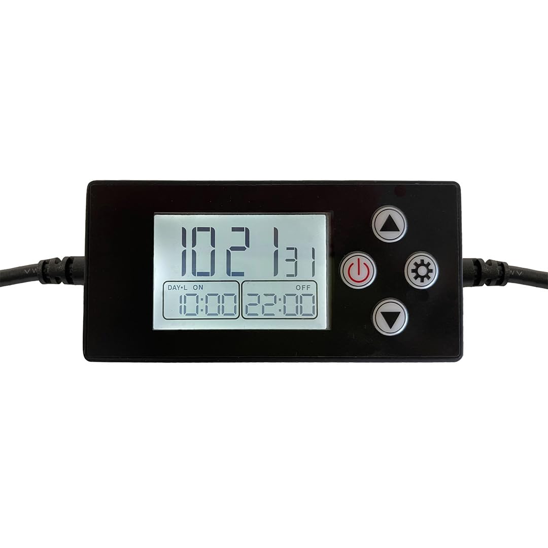 HappyBird Digital Timer | Programmable Timer, gradual dimming function | Specifically for bird lamps | Gentle light regulation | Simulates natural sunrise/sunset.