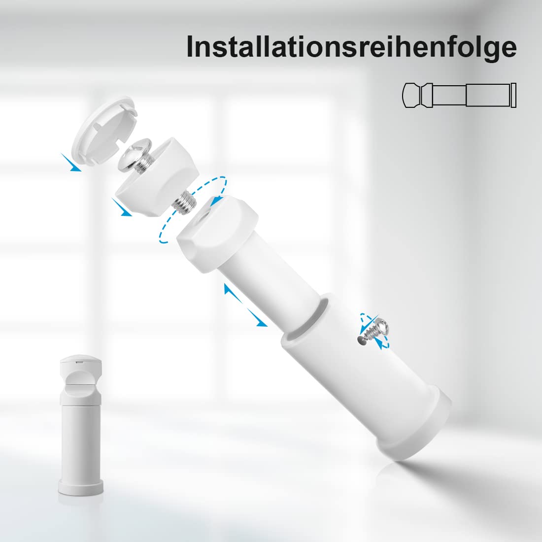 Heilmetz bracket for bathroom radiators, mounting set mounting material suspension bracket for radiators with blank cap and vent valve White