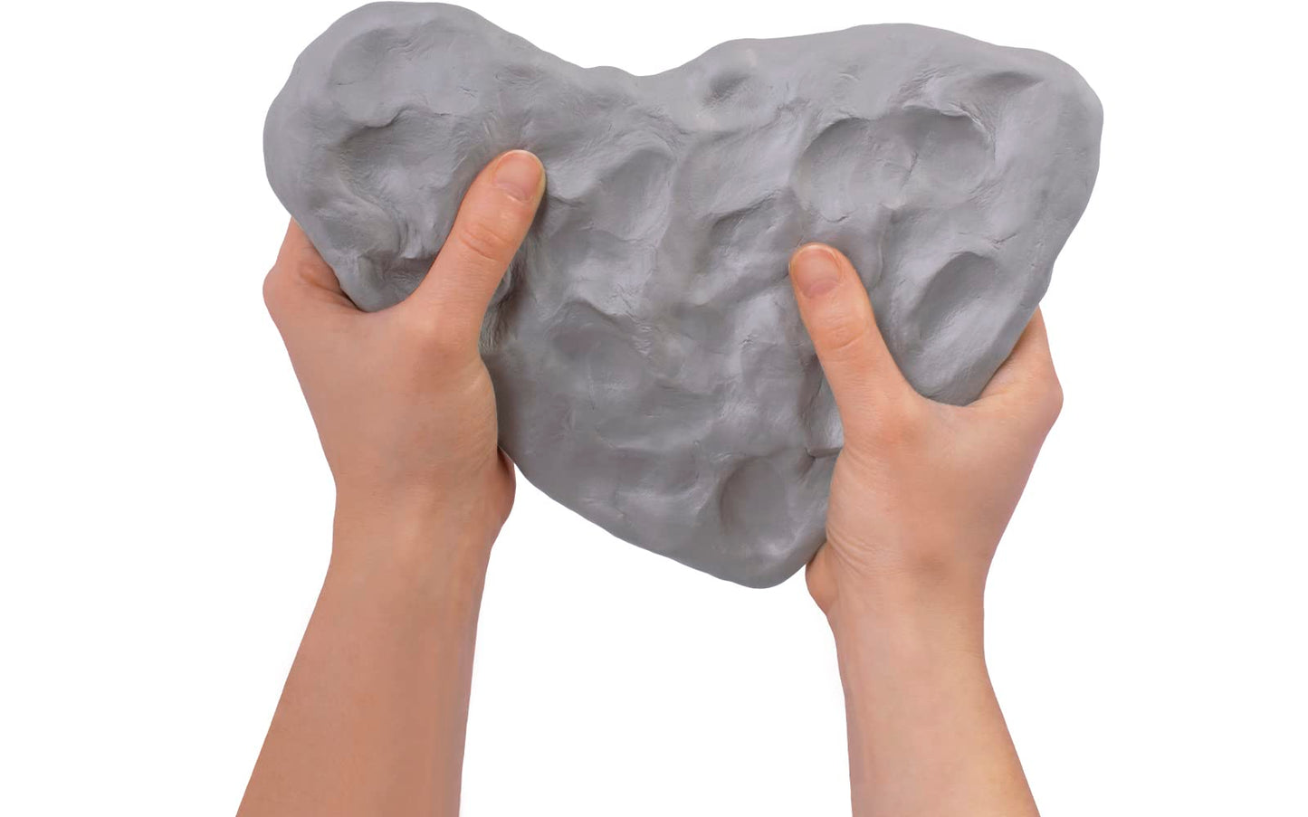 Jovi Air Dry Modeling Clay, ready to use, air-drying, based on moist clay, 1kg in gray, pack of 4