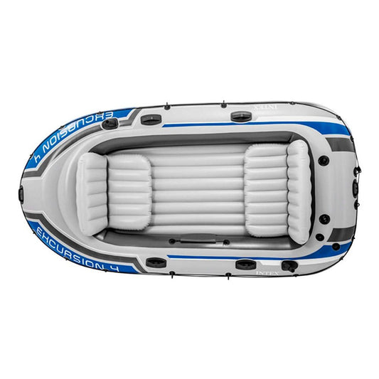 Intex Excursion 4 Set Inflatable Boat - 315 x 165 x 43 cm - 3-piece - Multicolored