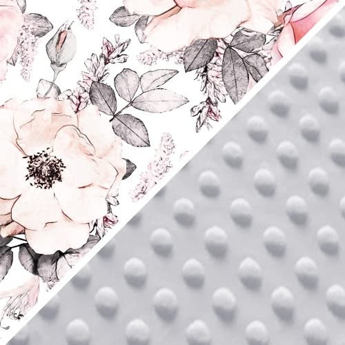Impact blanket for infant car seat, baby blanket 90x90 cm - footmuff for stroller and car seat. All-season use for newborns and toddlers. Compatible with 3 and 5 point harness. Made of Minky Oeko-Tex fabric.