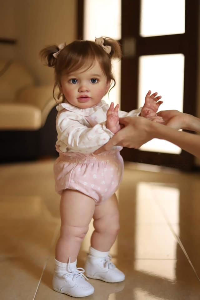 Anano Reborn Toddler Large Lifelike 26 Inch 70cm Reborn Baby Realistic Dolls Silicone That Look Like Real Babies Straight Legs Standing, Boys, With Clothing