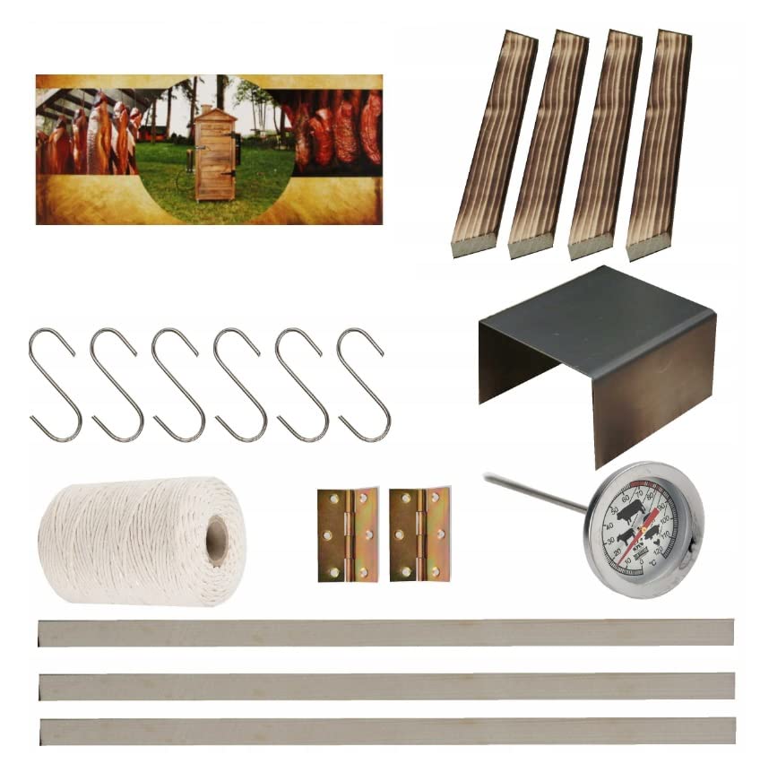 Smokehouse wood impregnated smoker cabinet garden 50 x 50 x 70 cm.