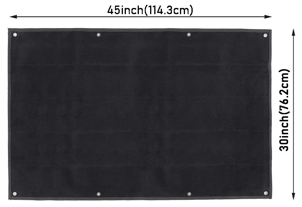 114x76cm oversized patch display board, hanging patch collection board, tactical military patch holder plate - plate for collecting closure emblems patch, 6-hole, 1000D durable, stitching