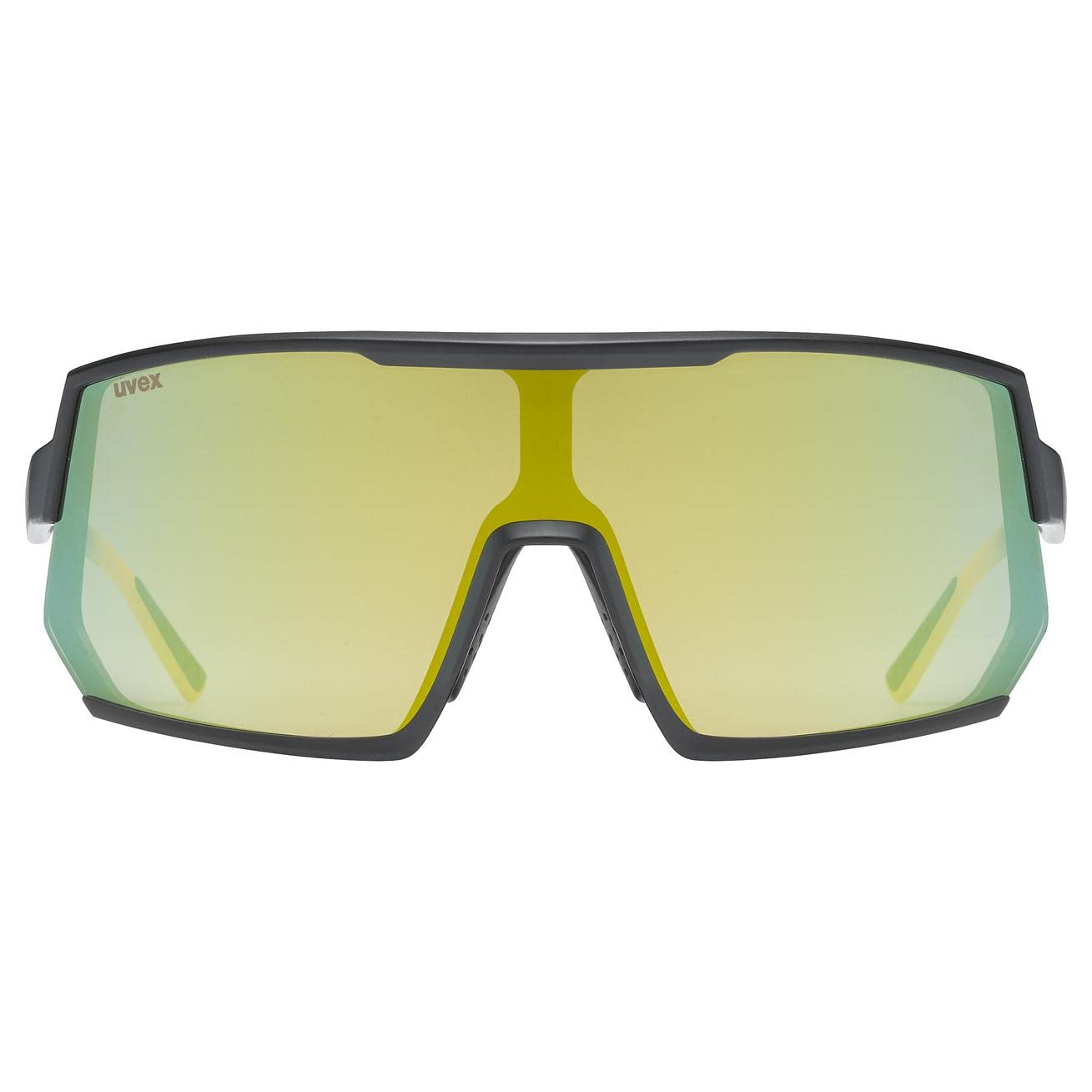 Uvex sportstyle 235 - sports glasses for women and men - 100% UVA, B, C protection - pressure-free fit & perfect grip - sunbee-black matt/yellow - one size