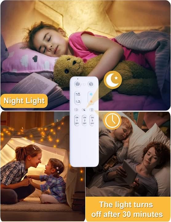 FANLG LED Ceiling Light for Living Room, 30W 50cm Dimmable LED Ceiling Light with Remote Control Wood Round Ceiling Light Bedroom Lamp, Modern Ceiling Light for Living Room Bedroom Kitchen Kids Room