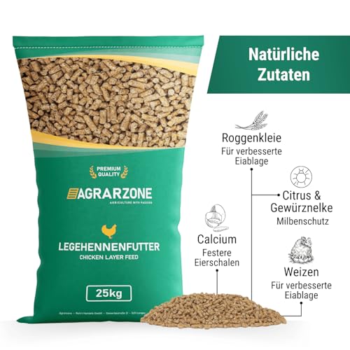 Agricultural zone chicken feed against mites pellets 25 kg - Austrian chicken feed pellets - Effective protection against mites - 100% GMO-free with AMA quality seal.