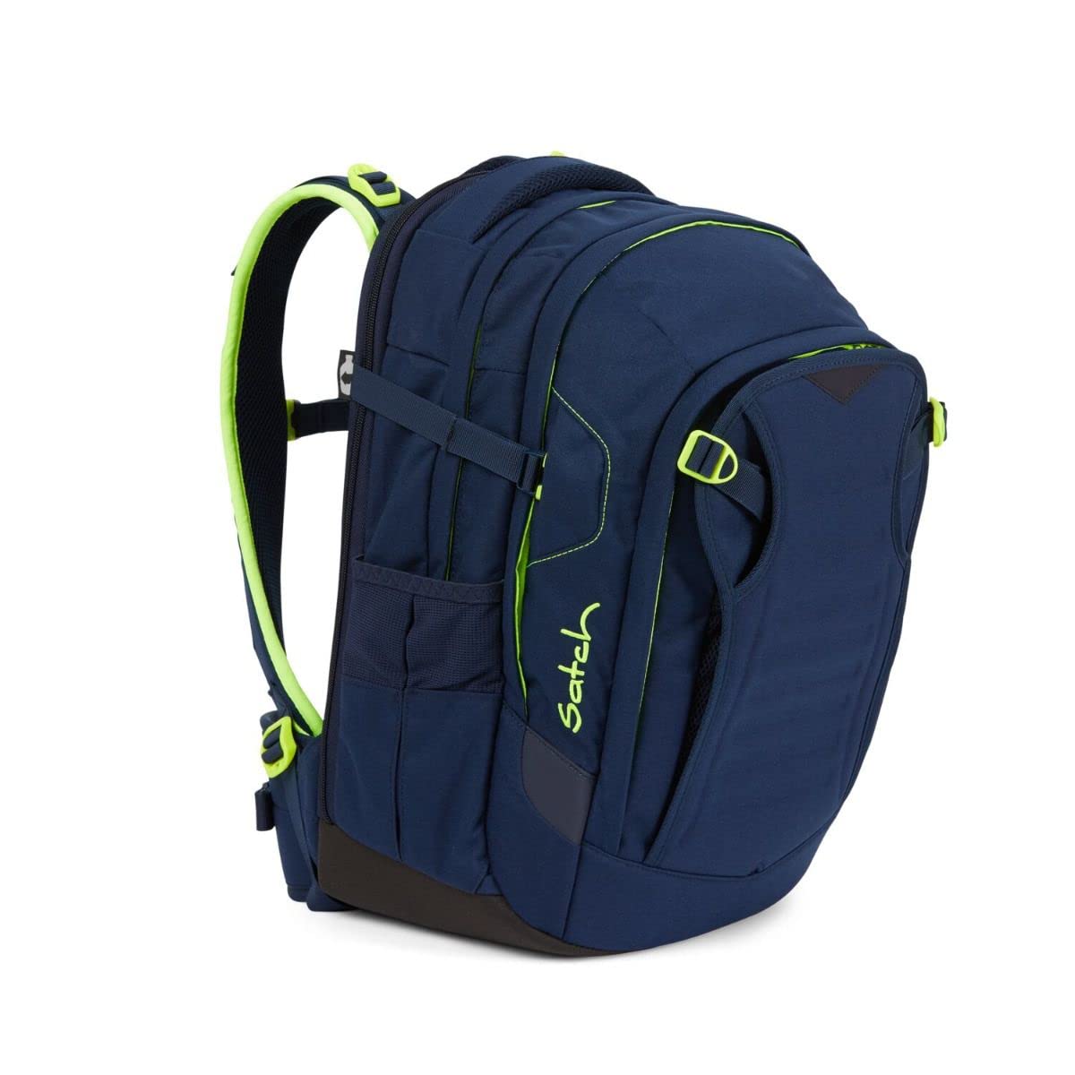 Satch Match school backpack set 3pcs incl. pencil case and gym bag (Toxic Yellow)