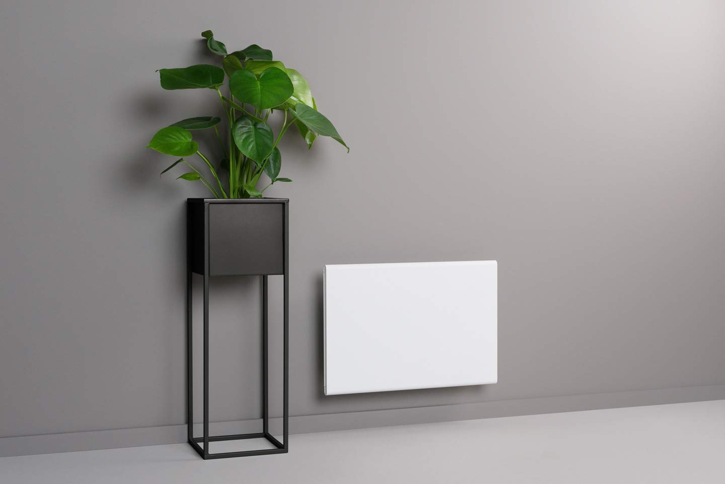 Adax Eco Basic Electric Radiator - 1400W, White | Thermostat with Timer | Wall Mounted Electric Heater - 330mm | Frost Protection, Weekly Mode | Convector Heater | KET | IP20