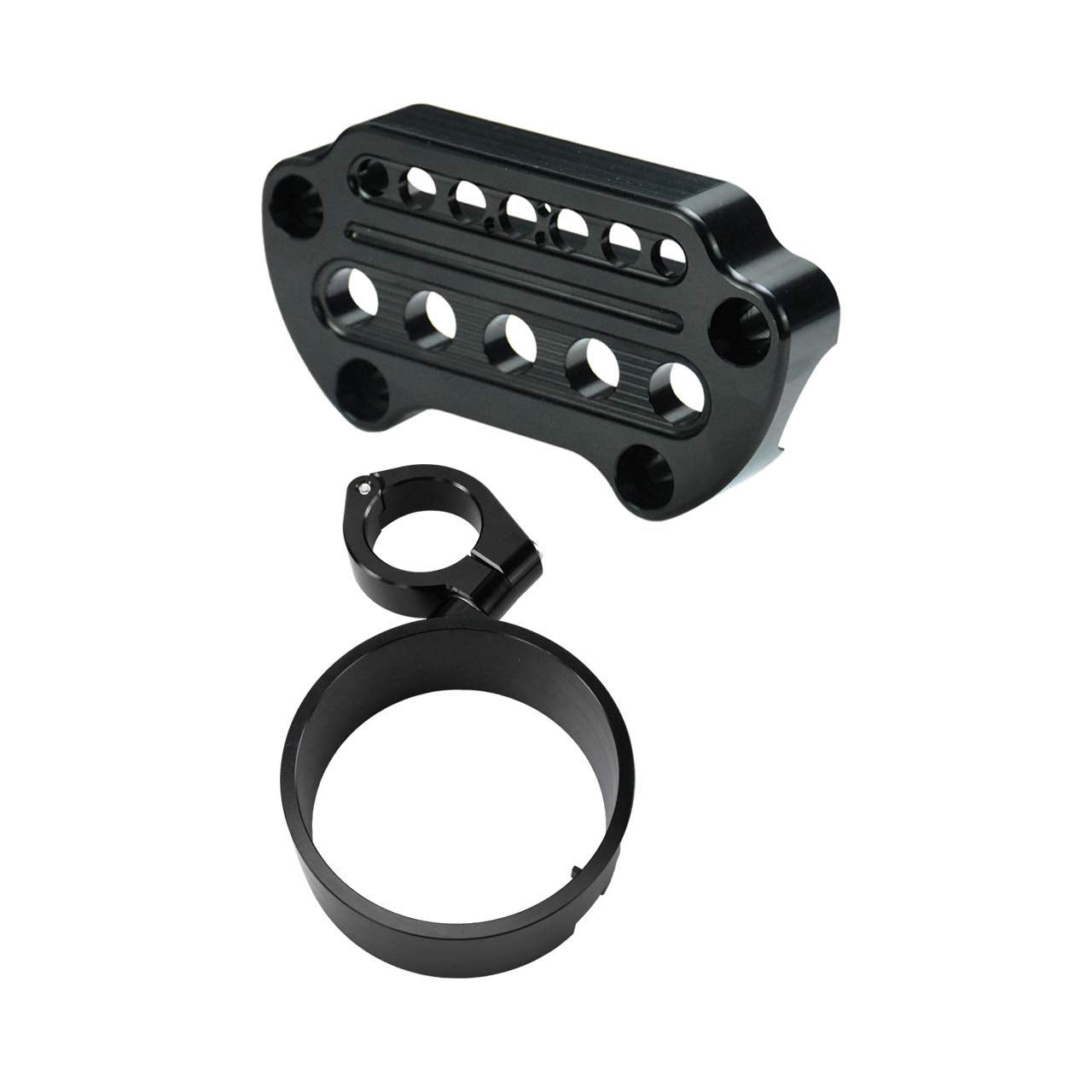 HDBUBALUS Tachometer Bracket Turn Signal Handlebar Clamp Fits Harley Sportster XL883 1200 1993-2020