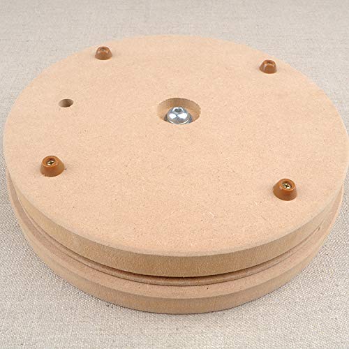 KUNSTIFY Pottery Wheel I Round I 20cm diameter, height 5 cm MDF turntable Turntable for pottery clay for sculpting art DIY crafting clay figurines bowls