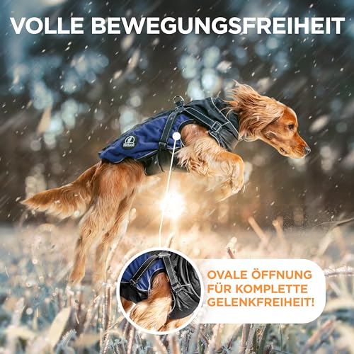 Animalhood Raincoat for Dogs - Waterproof Dog Raincoat - Reflective Dog Rain Jacket - Dog Coat with Harness Included Waterproof