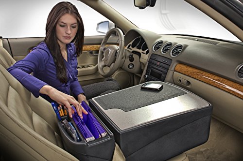AUTOEXEC AUE10005 Efficiency GripMaster Car Desk, gray finish, without inverter.