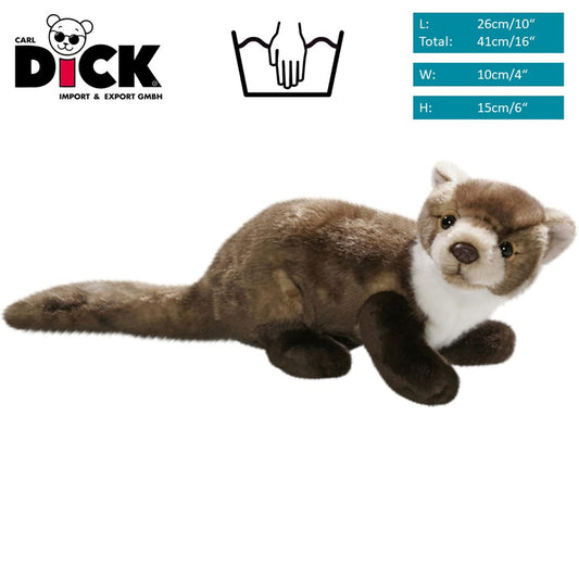 Carl Dick pine marten, plush toy, cuddly toy approx. 26cm, 41cm with tail 2682